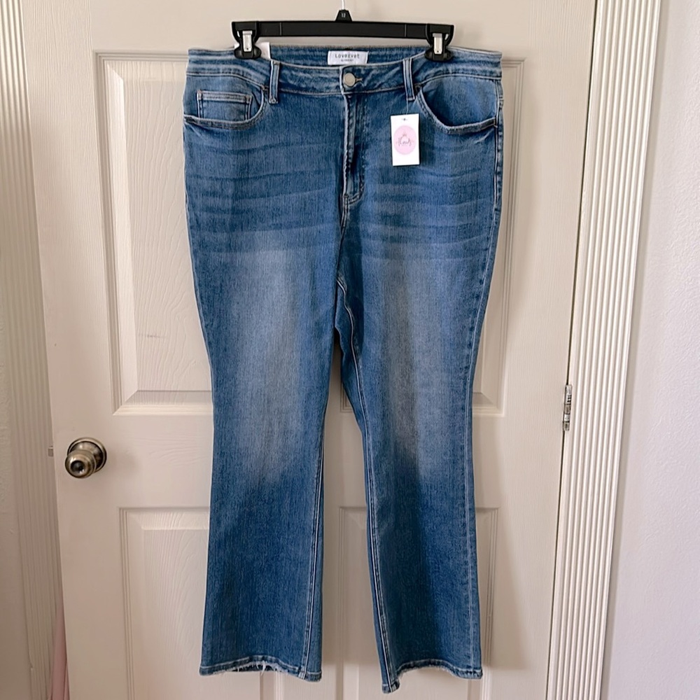 Lovervet by Vervet sz 20 - high rise slim bootcut jeans
